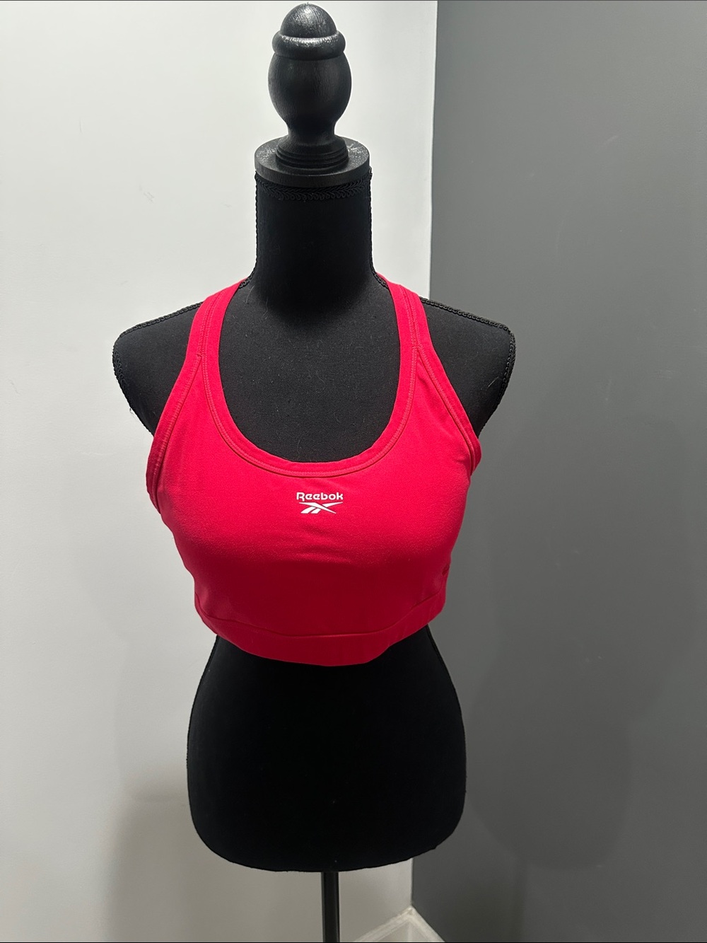 Reebok Red Racerback Crop Sports Bra